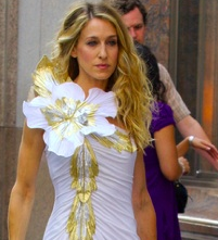 Sex and the City popularized the large side flower