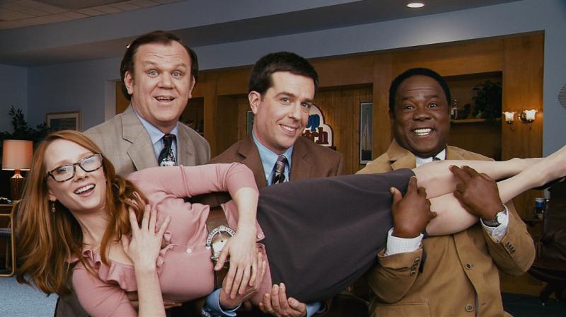 John C. Reilly, Ed Helms, Isiah Whitlock and Anne Heche star in Cedar Rapids Clockwise from top left: John C. Reilly, Ed Helms, Isiah Whitlock Jr., & Anne Heche in CEDAR RAPIDS Photo Credit: Zade Rosenthal