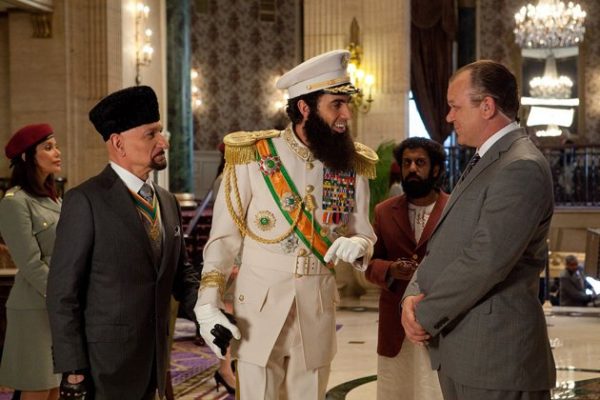 Ben Kingsley, Sacha Baron Cohen and John C. Reilly in The Dictator