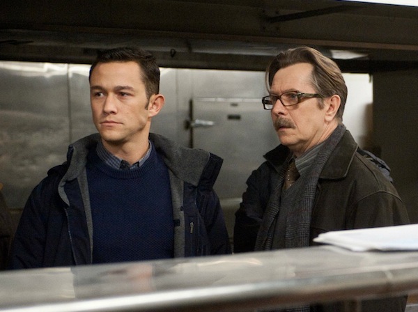 Joseph Gordon-Levitt and Gary Oldman in The Dark Knight Rises