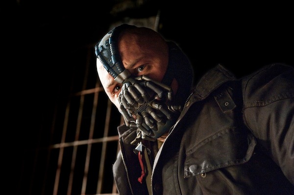 Tom Hardy as Bane in The Dark Knight Rises