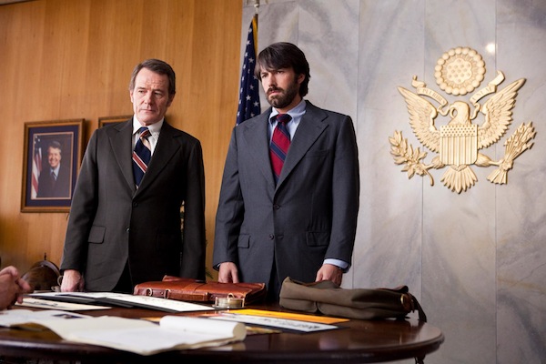 BEN AFFLECK as Tony Mendez and BRYAN CRANSTON as Jack O’Donnell in “ARGO,” a presentation of Warner Bros. Pictures in association with GK Films, to be distributed by Warner Bros. Pictures. © 2012 Warner Bros. Entertainment Inc.