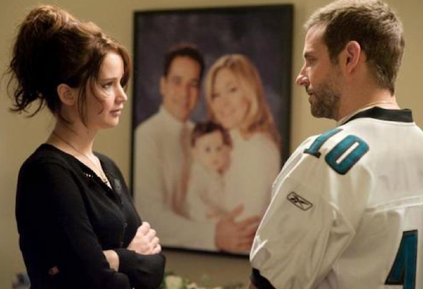 Jennifer Lawrence and Bradley Cooper in Silver Linings Playbook